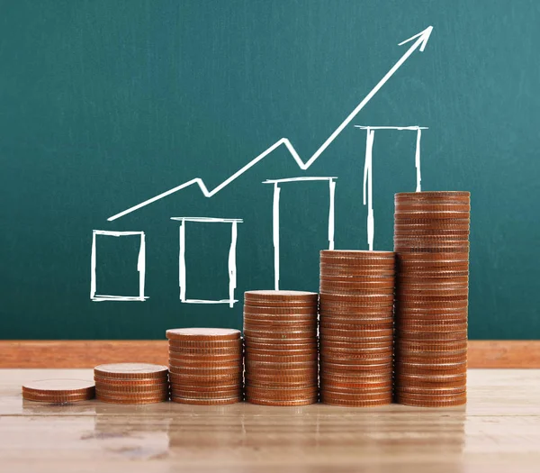 grafik sikke stok Finans iş kavramı