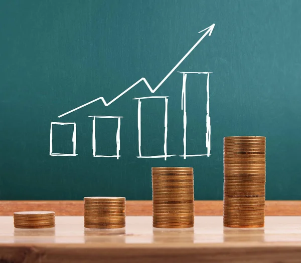 grafik sikke stok Finans iş kavramı