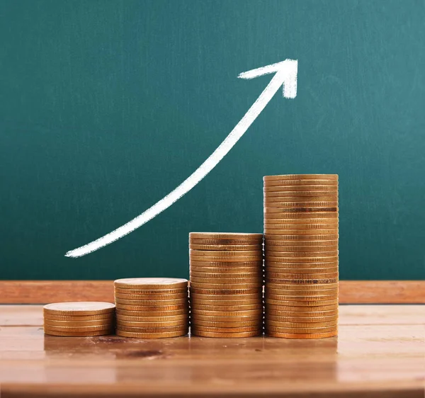 grafik sikke stok Finans iş kavramı