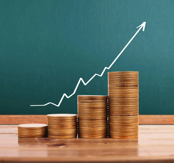 grafik sikke stok Finans iş kavramı