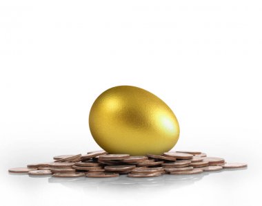 Yatırım hisse senedi altın yumurta konsepti