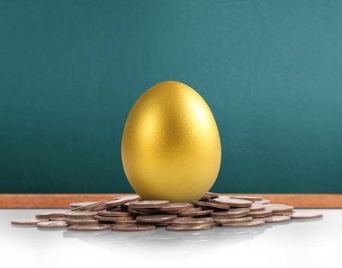 Yatırım hisse senedi altın yumurta konsepti