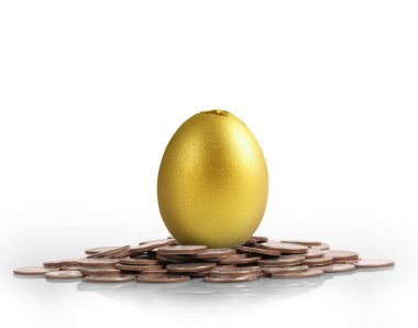 Yatırım hisse senedi altın yumurta konsepti