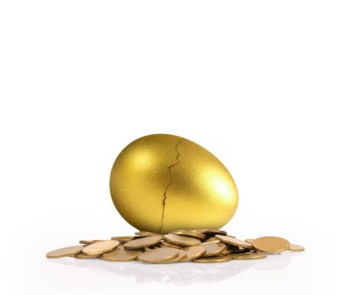 Yatırım hisse senedi altın yumurta konsepti