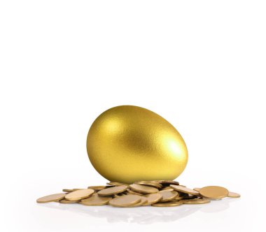 Yatırım hisse senedi altın yumurta konsepti