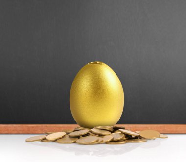 Yatırım hisse senedi altın yumurta konsepti