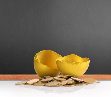 Yatırım hisse senedi altın yumurta konsepti