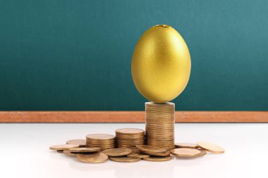 Yatırım hisse senedi altın yumurta konsepti
