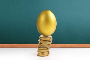Yatırım hisse senedi altın yumurta konsepti