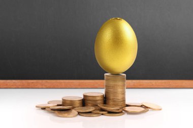 Yatırım hisse senedi altın yumurta konsepti