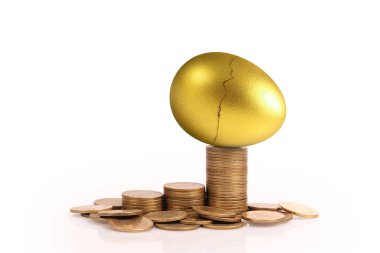 Yatırım hisse senedi altın yumurta konsepti