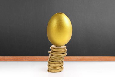Yatırım hisse senedi altın yumurta konsepti