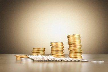 Madeni para yığınları, iş para fikirler