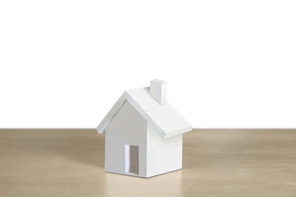 Modell Eines Hauses Eines Immobilienmaklers — Stockfoto