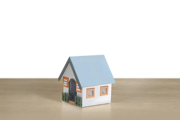 Modell Eines Hauses Eines Immobilienmaklers — Stockfoto