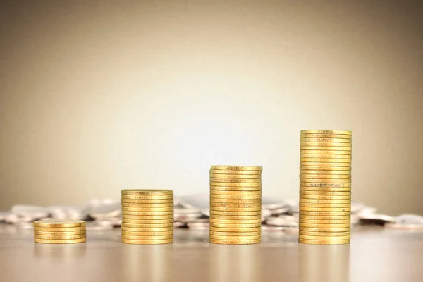 Coin Stacks Idee Business Money — Foto Stock