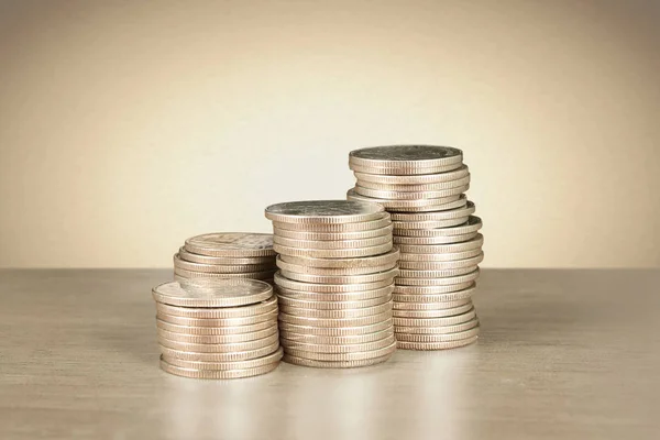 Coin Stacks Business Money Ideas — Stock Photo, Image