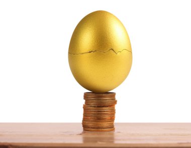 Yatırım hisse senedi altın yumurta konsepti