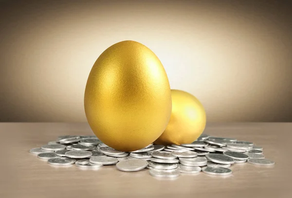 Anlagekonzept Der Goldenen Eier — Stockfoto
