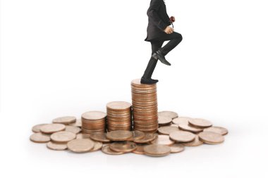 Yatırım konsepti ve sikkeler borsa grafiği