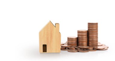 Para yığını ev model tasarruf konut için planlar