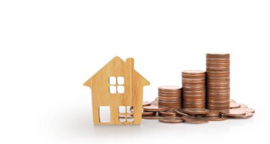 Para yığını ev model tasarruf konut için planlar