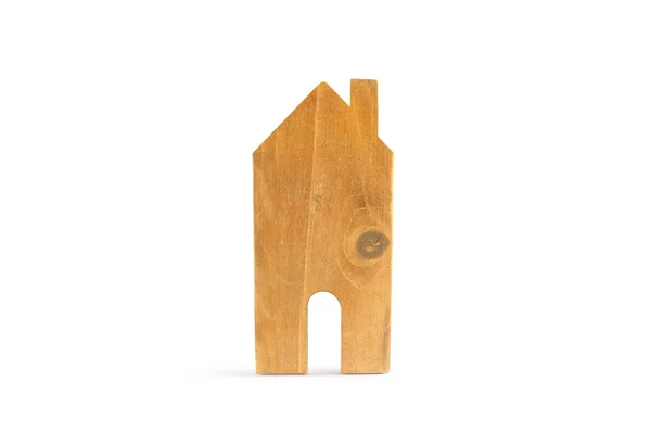 Wooden House Model on wooden there space.Home — Stock Photo, Image