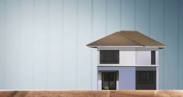 Huis Model Ruimte Home Huisvesting Onroerend Goed Concept — Stockfoto