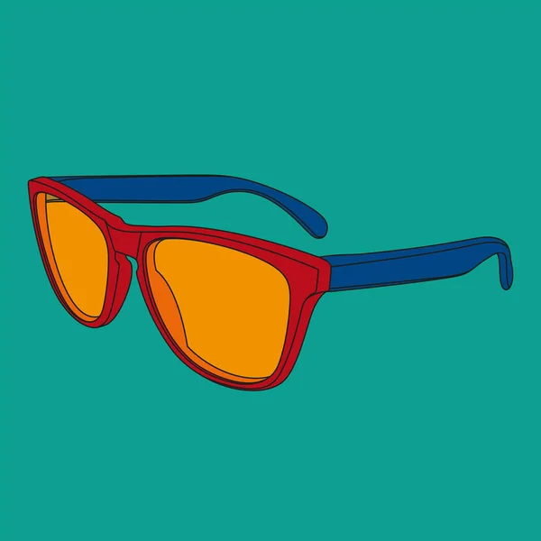 Pop art lunettes de soleil image . — Image vectorielle