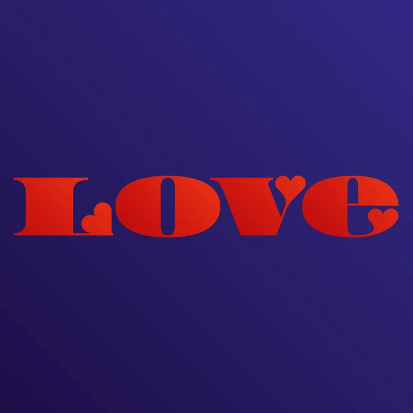 Αγάπη τυπογραφία. Καρδιά τυπογραφία. Δημιουργική αγάπη λογότυπο. Γράμματα από καρδιές. — Διανυσματικό Αρχείο
