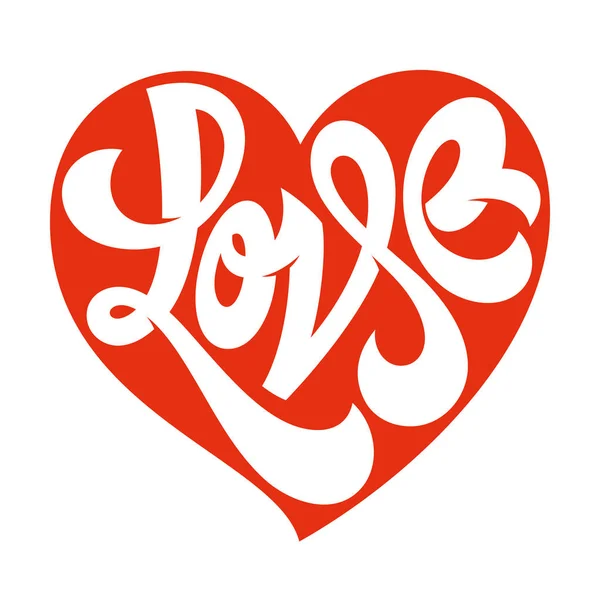 Tipografía de amor. Logotipo de amor. Tipografía del corazón . — Vector de stock