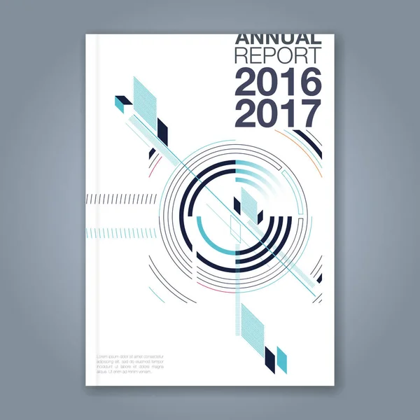 Cover annual report 58 — Stock Vector