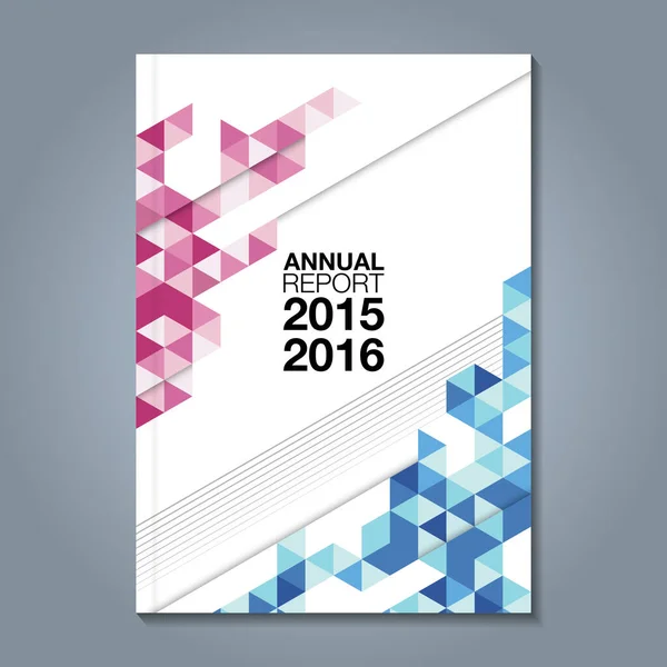 Cover annual report blue and pink — ストックベクタ