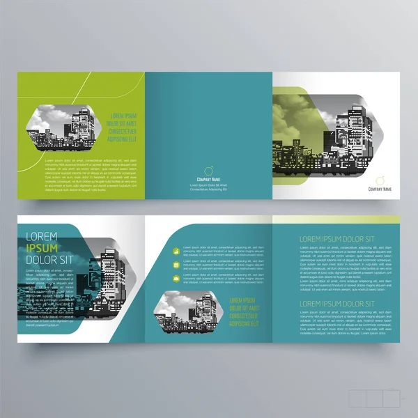 Progettazione Brochure Creativo Tri Fold Modello Dell Opuscolo Opuscolo Tendenza — Vettoriale Stock