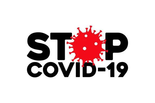 Covid-19 İmza ve Sembol, vektör İllüstrasyon Konsepti Coronavirus COVID-19.