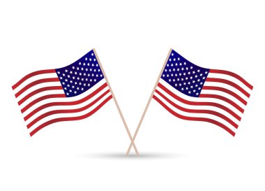 Amerikan bayrakları. ABD bayrakları.