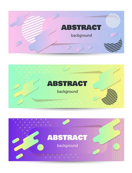 Cover geometric minimal. Set. Vector abstract line pattern for poster design. Set of templates for business brochures. Cool gradients. — Stock Vector