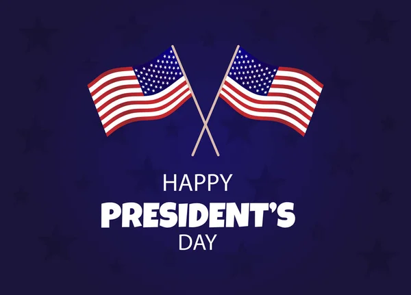 Ευτυχισμένοι Πρόεδροι φόντο γιορτή ημέρα — Διανυσματικό Αρχείο