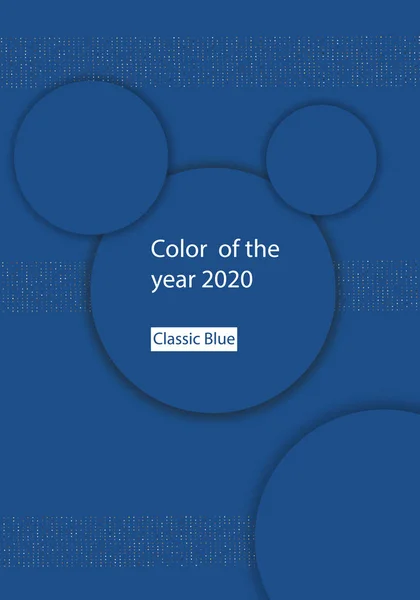 Årets färg till 2020, Classic Blå Trend Färg Trendig Palett Swatch Book Guide Illustration Bakgrund — Stockfoto