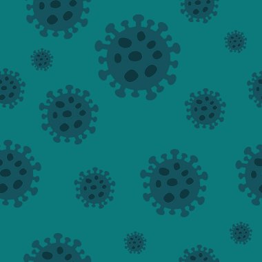 Beyaz zemin üzerinde Coronavirus 2019-nCoV COVID-19 modeli olan kusursuz bir model. NCoV COVID Çin virüsünün soyut modeli. Koronavirüs salgını deseni.