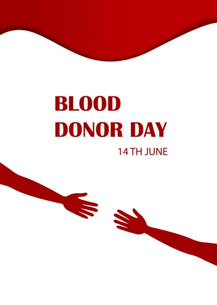 Background World Blood Donor Day Vector Illustration — Stockvector