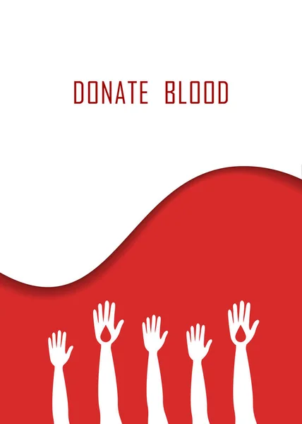 Sangre Gota Papel Día Sangre Donación Fondo — Archivo Imágenes Vectoriales