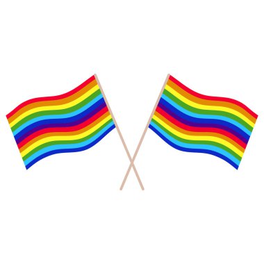 lgbt gurur bayrakları işaret gökkuşağı vektör arkaplanı