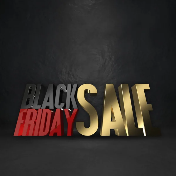 Black Friday Sale 3d fundal de redare — Fotografie, imagine de stoc