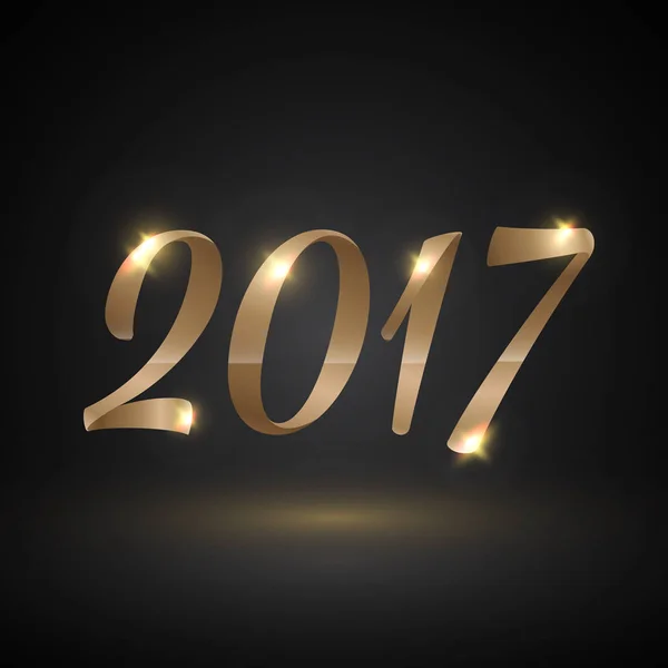 Felice anno nuovo 2017 — Vettoriale Stock