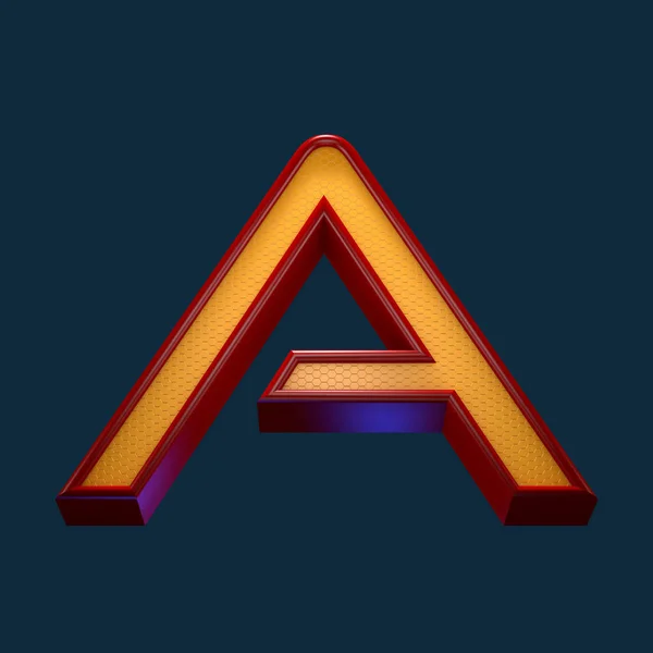 A の文字の 3 d レンダリング — ストック写真