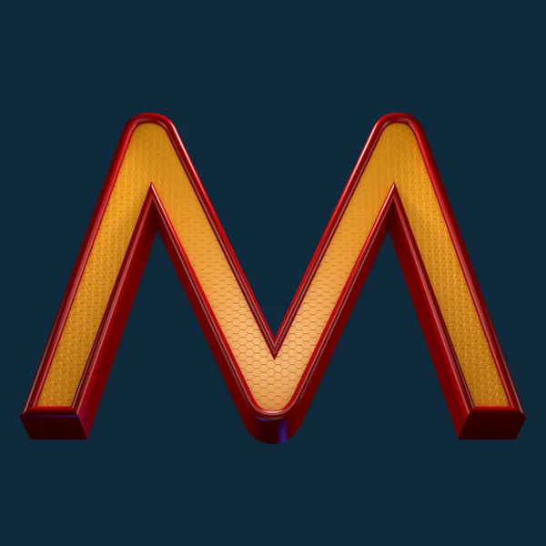 3d rendering of letter M — Stock Photo, Image
