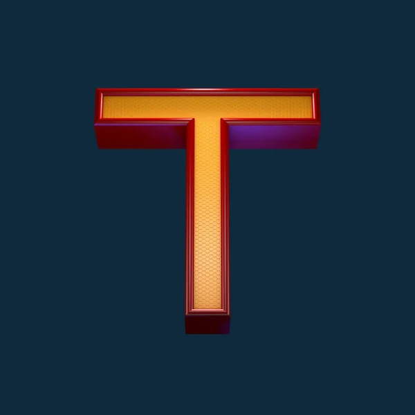 3d rendering of letter T — Stock Photo, Image