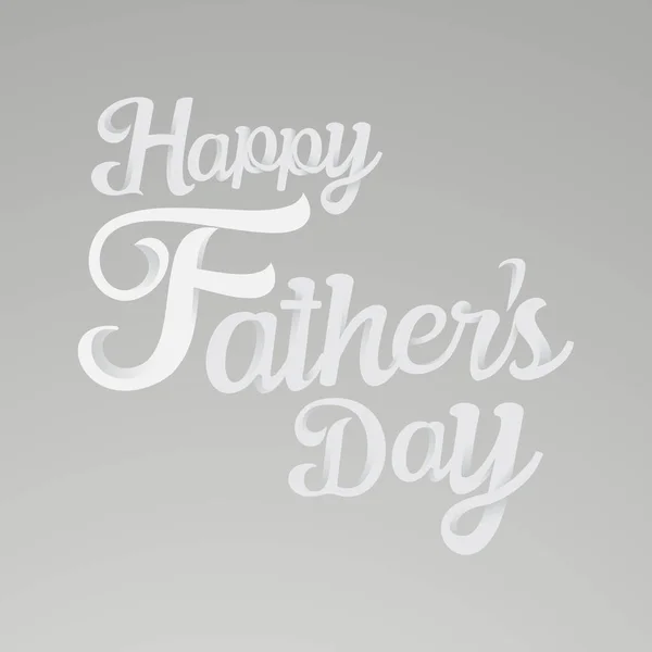 Happy Father 's Day 3d Tipografi Latar Belakang - Stok Vektor