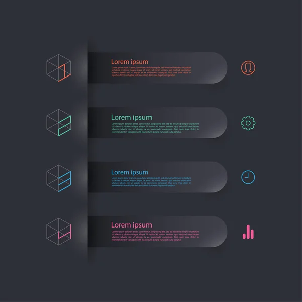 Modello infografico moderno — Vettoriale Stock